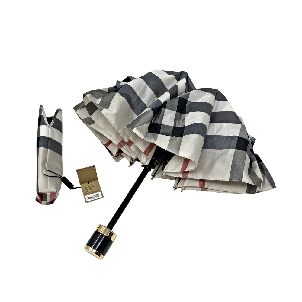 Burberry Trafalgar Check Folding Umbrella - Picture 2 of 8